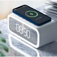 WiWU Wi-W015 Digital Clock with Wireless Charger and Light 15W