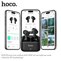 HOCO EQ35 Rhyme true wireless ANC+ENC six microphones noise reduction BT headset (App)