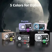 GOOJODOQ Mini Bluetooth Speaker AB4088 (RGB + Alarm/Clock Display)